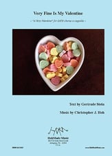 Very Fine Is My Valentine SATB choral sheet music cover